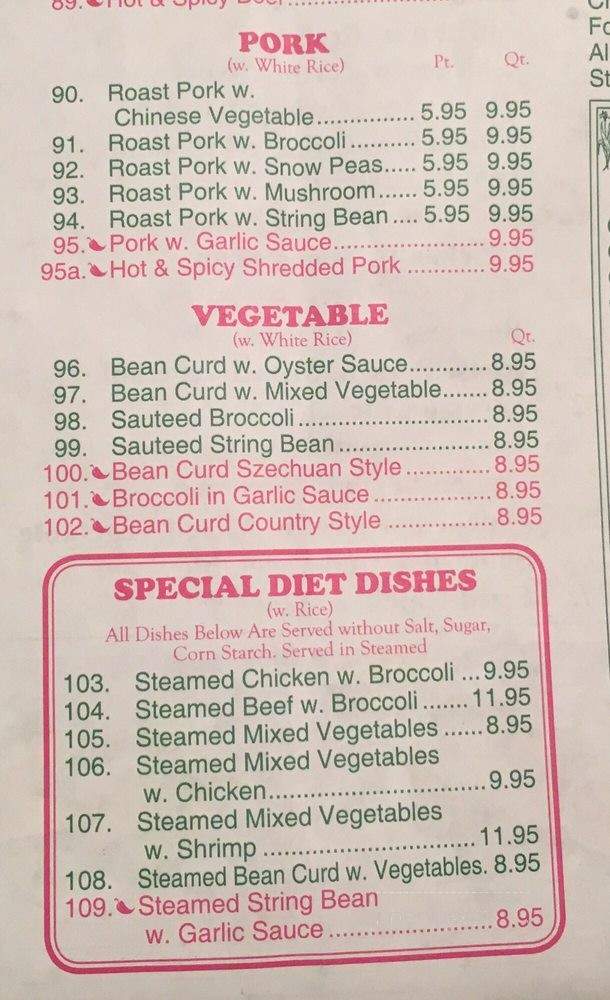 No 1 Chinese Food - Seaside Heights, NJ menu_pic