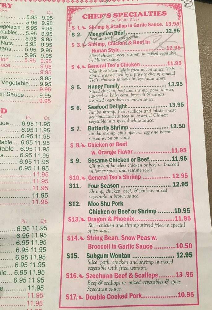 No 1 Chinese Food - Seaside Heights, NJ menu_pic
