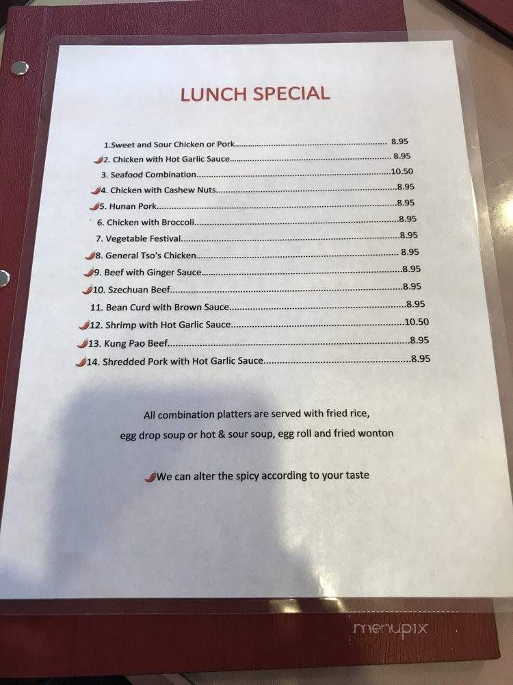 China Palace Restaurant - Los Alamos, NM menu_pic