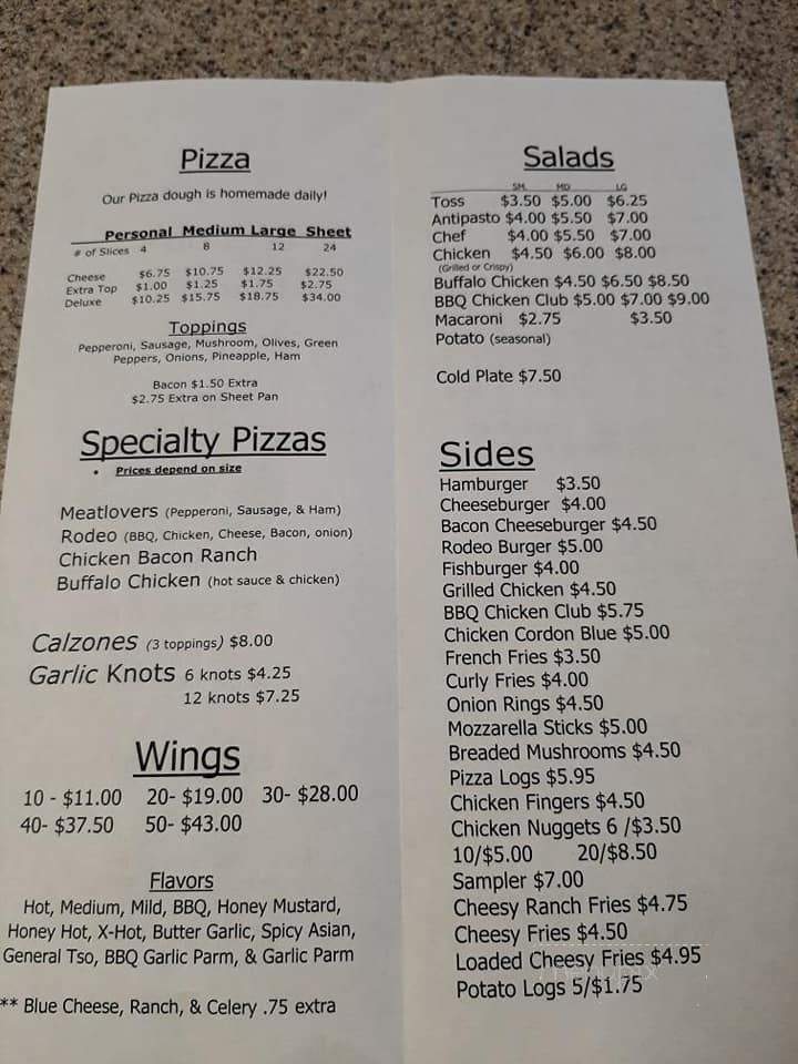 Brenda's Pizzeria - Philadelphia, NY menu_pic