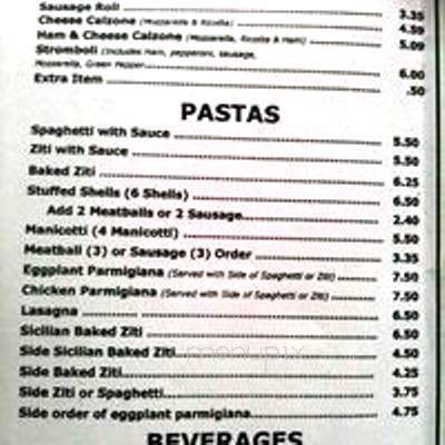 Nino's NY Pizzeria - Weedsport, NY menu_pic