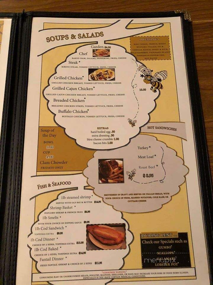 Three B's Lounge - Zelienople, PA menu_pic