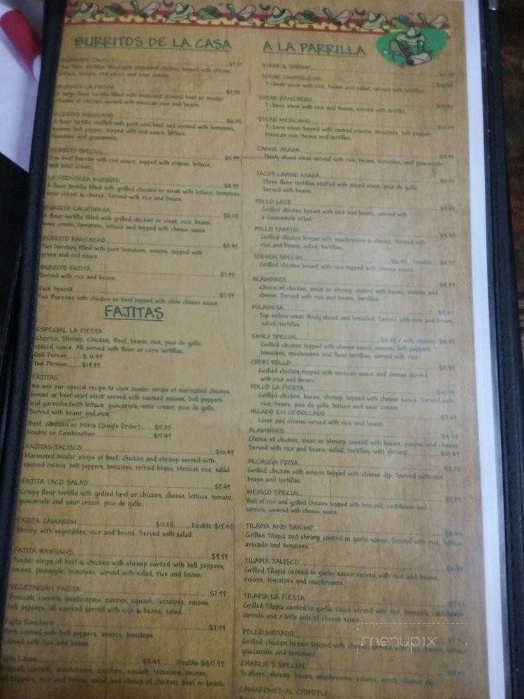 La Fiesta Mexican Restaurant - Alma, AR menu_pic