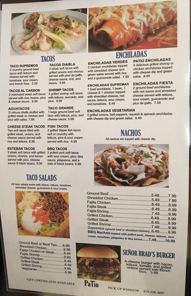 Patio - Helena-West Helena, AR menu_pic