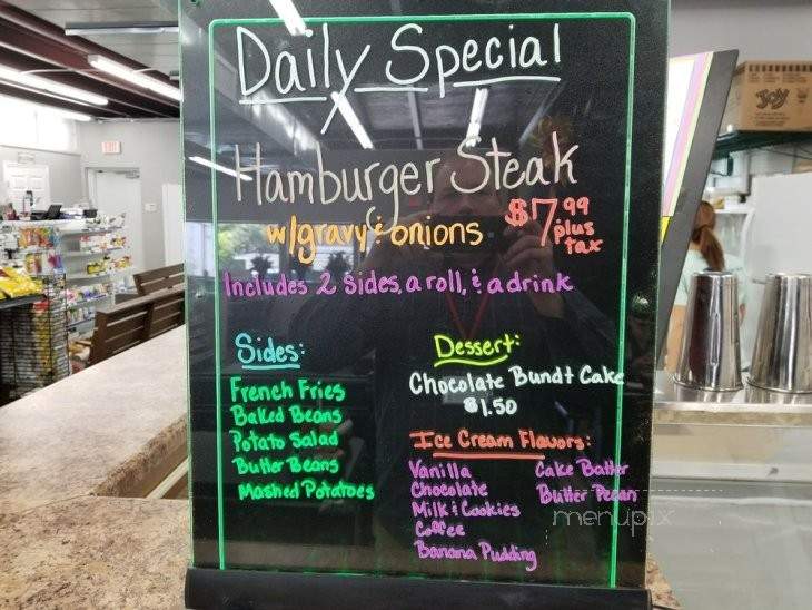 The Burger Barn - Cottonwood, AL menu_pic