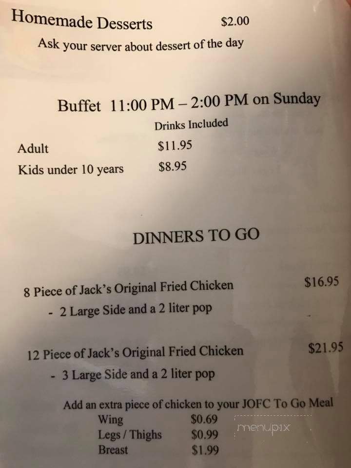 Jacks Place - Jasonville, IN menu_pic