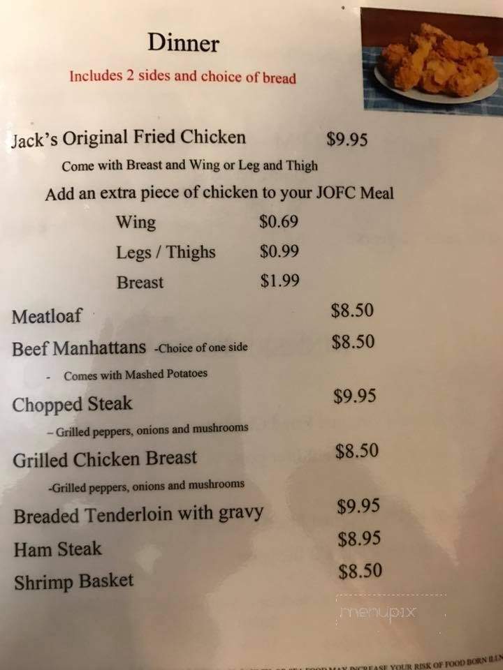 Jacks Place - Jasonville, IN menu_pic