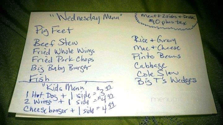 Big Glenn's Grill - Spartanburg, SC menu_pic
