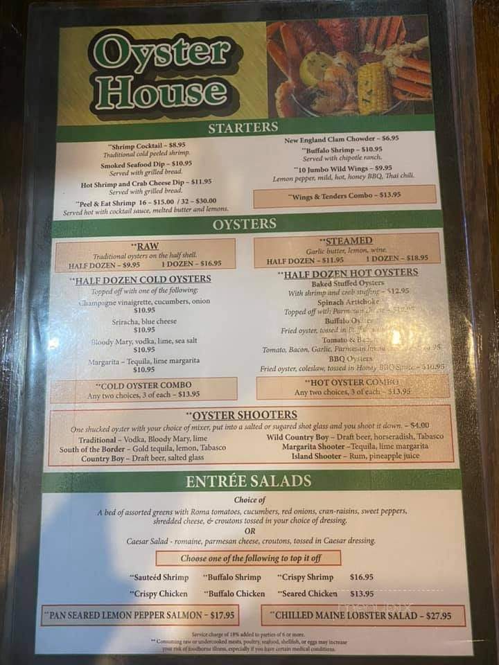 Oyster House - LaGrange, GA menu_pic