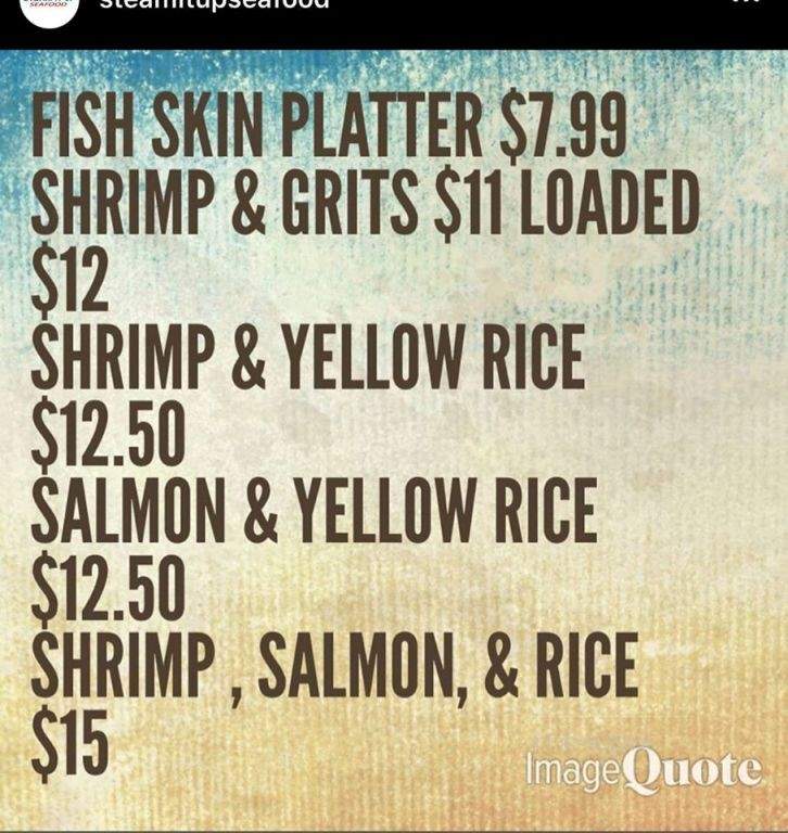 Steam It Up Seafood - Charlotte, NC menu_pic