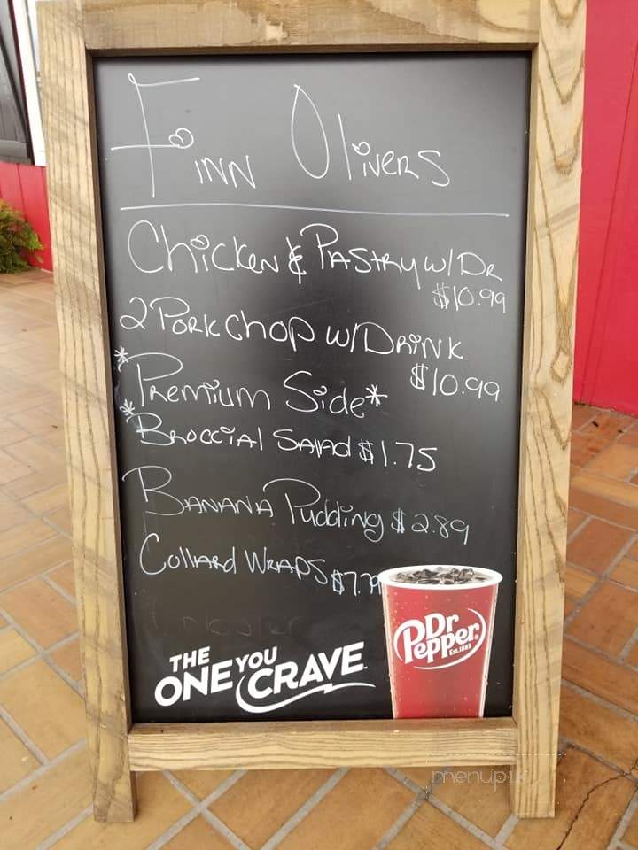 Finn Oliver's Family Restaurant - Lumberton, NC menu_pic