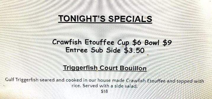 Big Mike's Steakhouse - Moundville, AL menu_pic