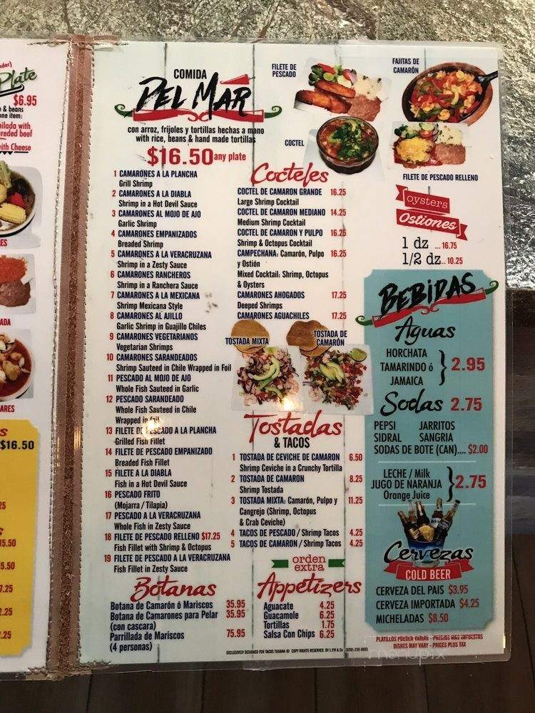 Tacos Tijuana - Fresno, CA menu_pic