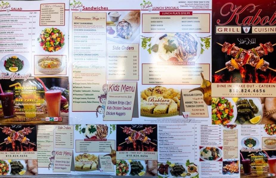 Kabob Grill & Cuisine - Port Huron, MI menu_pic