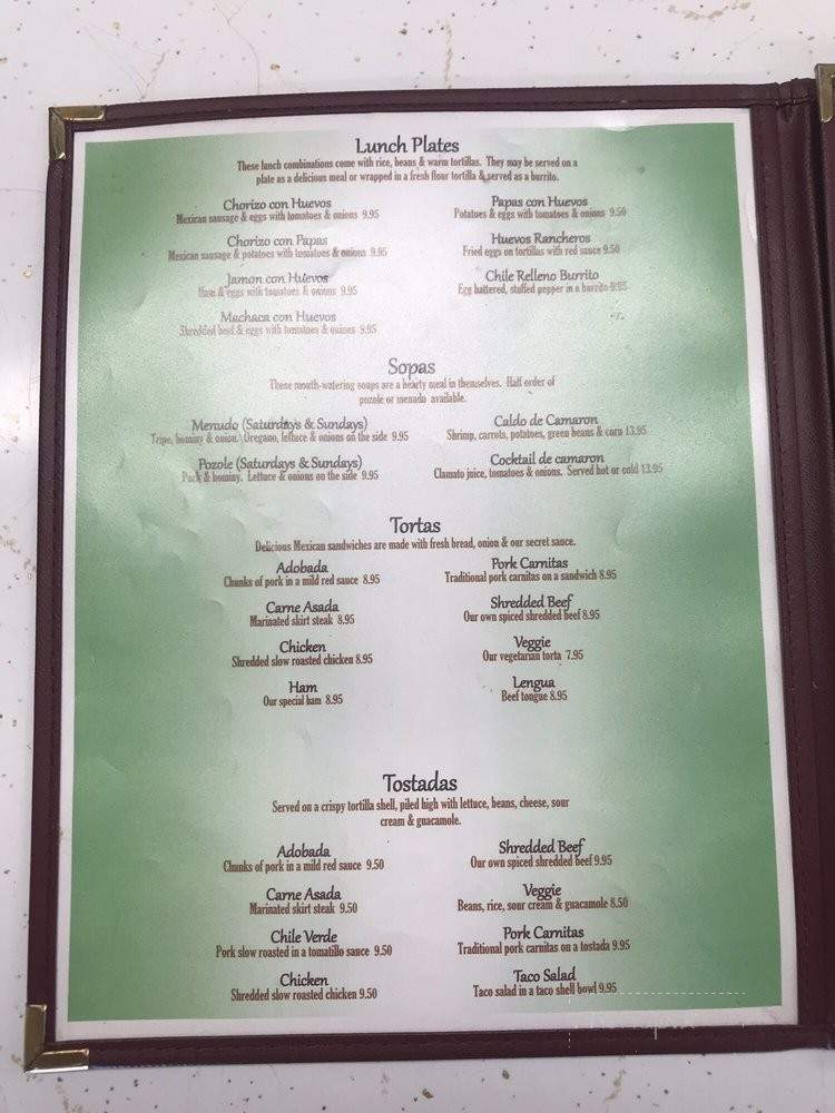 Los Compadres - Florence, OR menu_pic