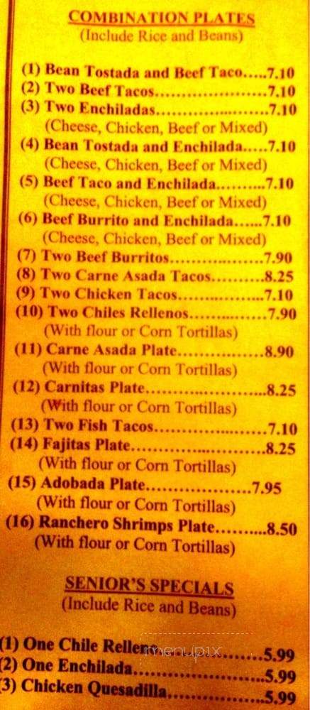 El Delicioso Burrito - Redding, CA menu_pic