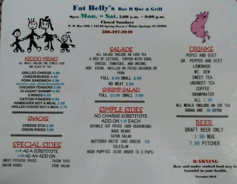 /380209685/Fat-Bellys-Bar-N-Grill-White-Springs-FL - White Springs, FL