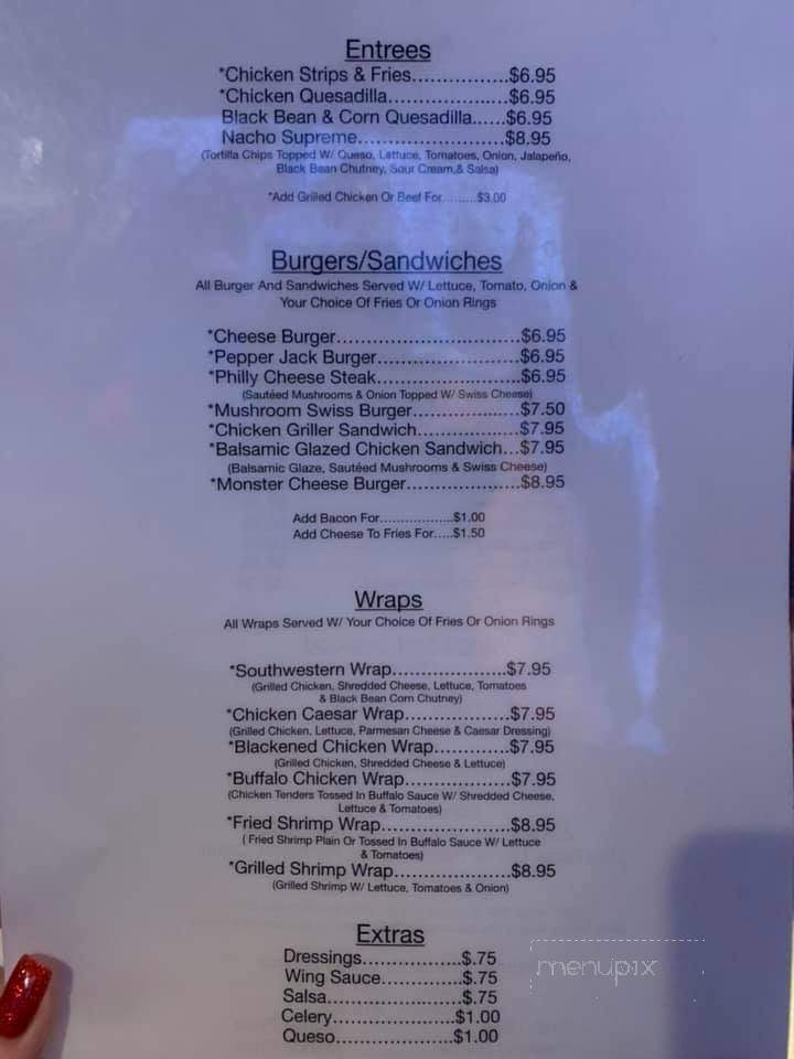 Good Times Bar and Grill - Monroe, NC menu_pic