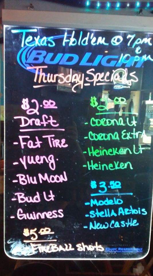 Good Times Bar and Grill - Monroe, NC menu_pic