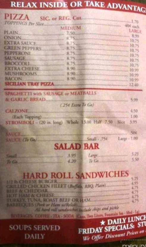 3 Guys Pizzeria - Wilkes Barre, PA menu_pic