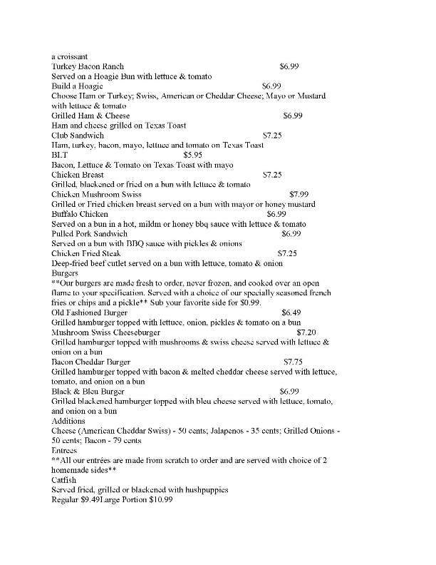The Southern Kitchen - Celina, TX menu_pic