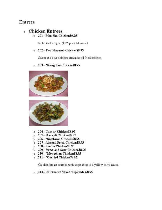 Lotus - Mukilteo, WA menu_pic