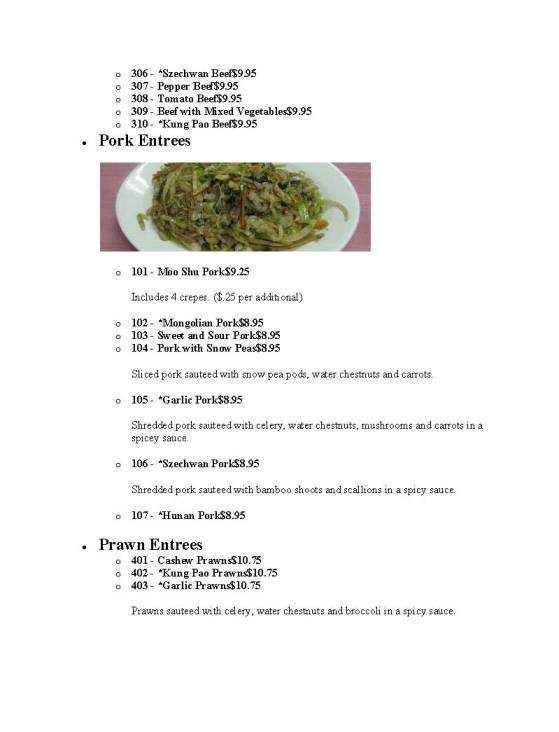 Lotus - Mukilteo, WA menu_pic