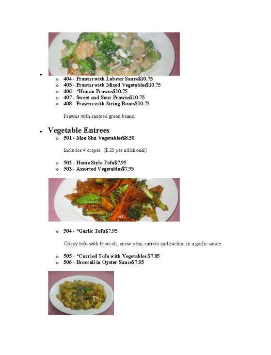 Lotus - Mukilteo, WA menu_pic