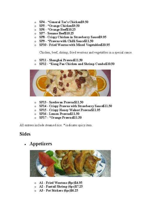 Lotus - Mukilteo, WA menu_pic