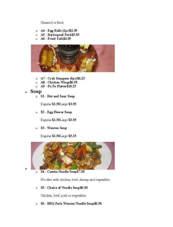 Lotus - Mukilteo, WA menu_pic