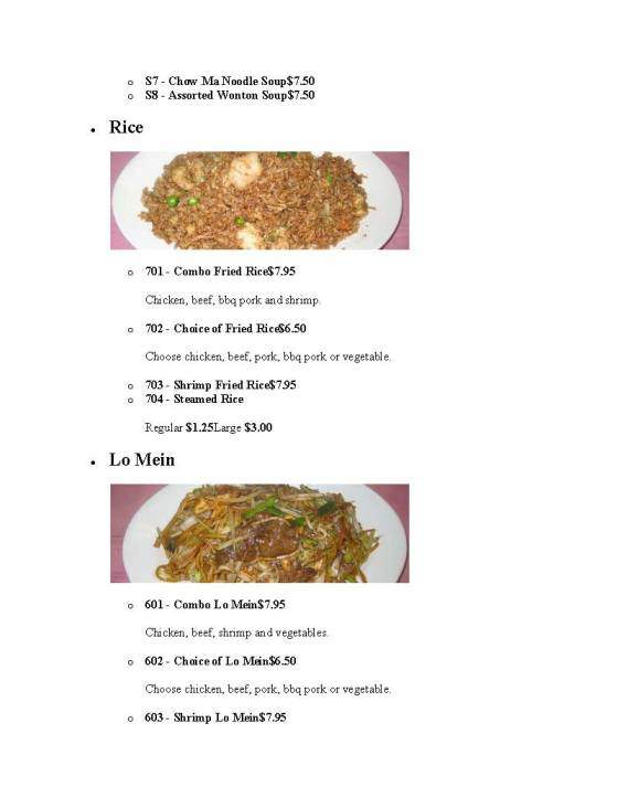 Lotus - Mukilteo, WA menu_pic