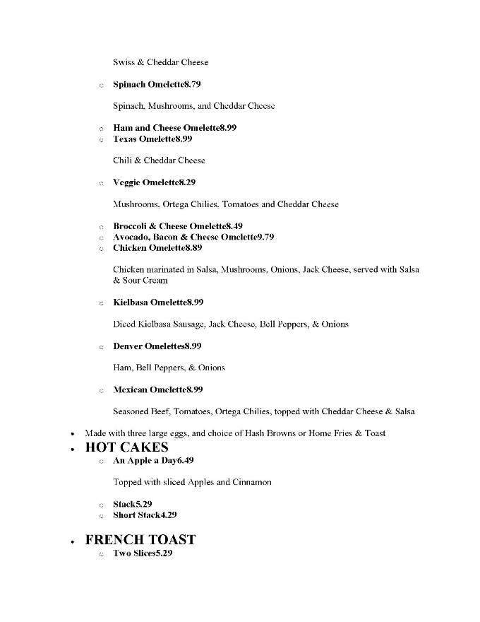 Vista Way Cafe - Vista, CA menu_pic
