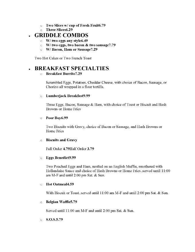 Vista Way Cafe - Vista, CA menu_pic