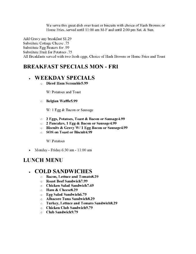Vista Way Cafe - Vista, CA menu_pic