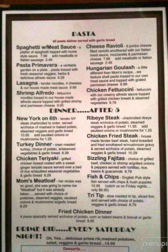 6th Street Diner - Los Banos, CA menu_pic