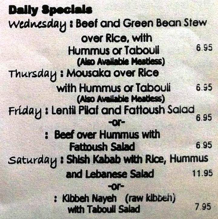 Byblos Restaurant - Wichita, KS menu_pic