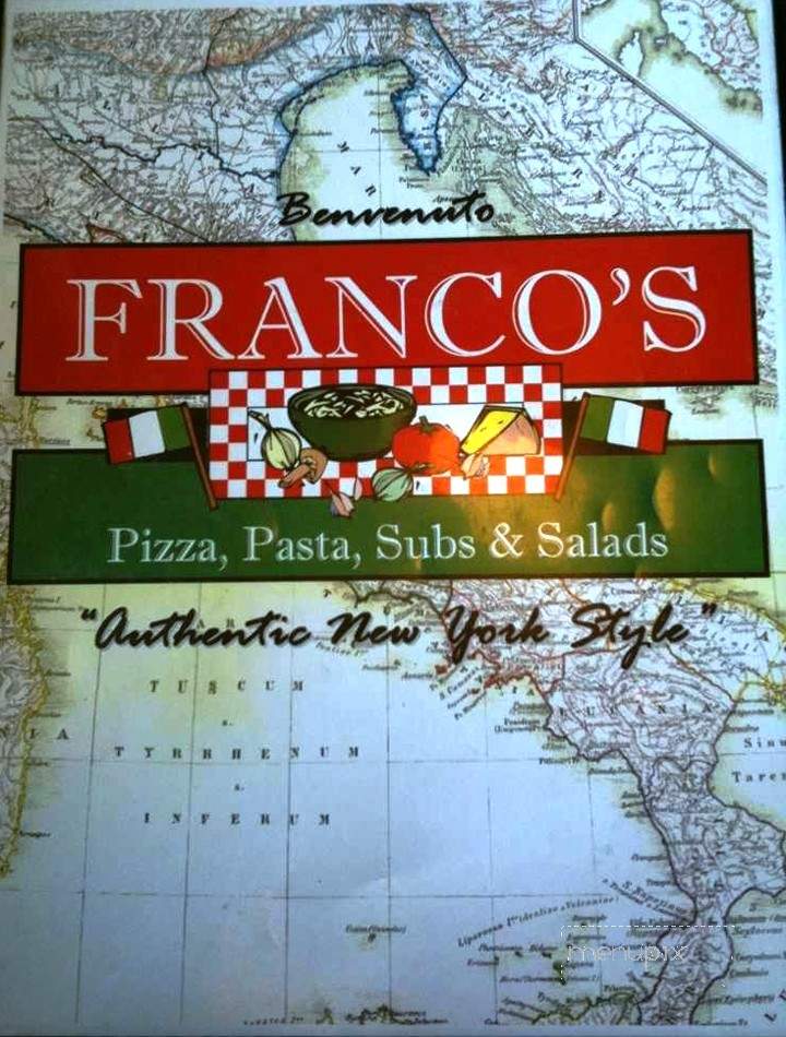 Franco's Pizza & Italian - New Bern, NC menu_pic
