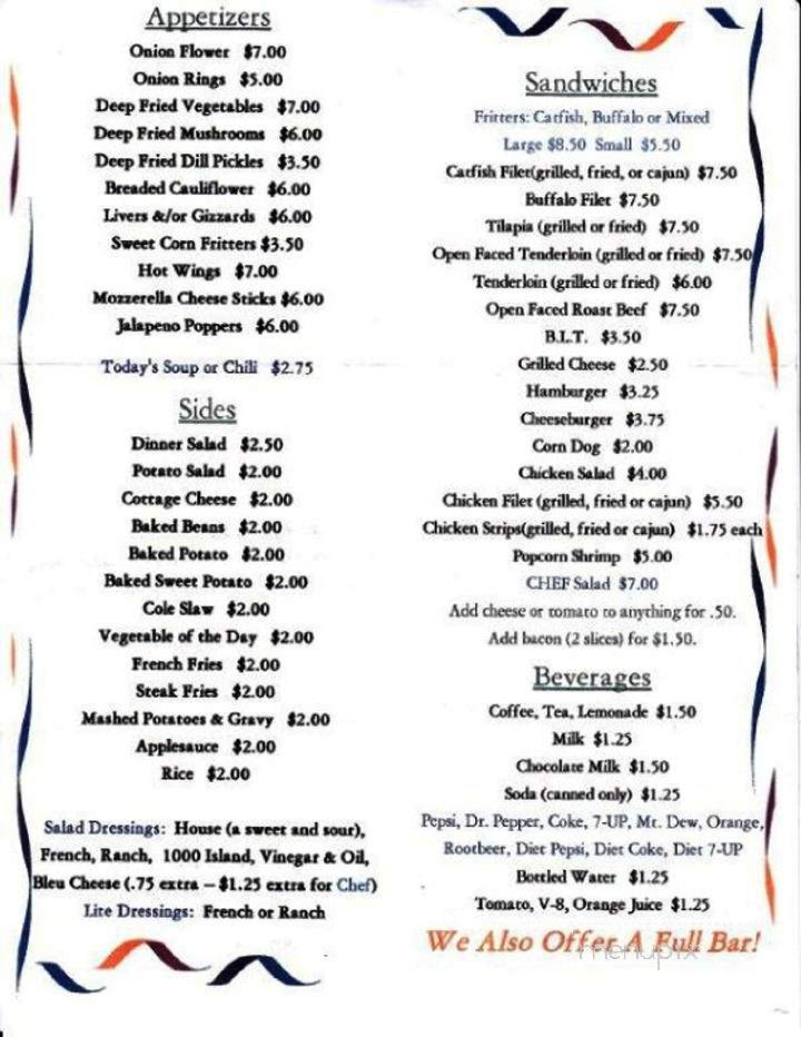 Kampsville Inn Restaurant - Kampsville, IL menu_pic