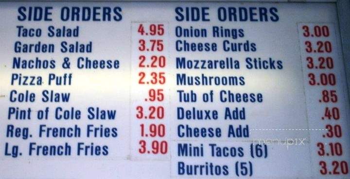 Lena Drive-Inn - Lena, IL menu_pic