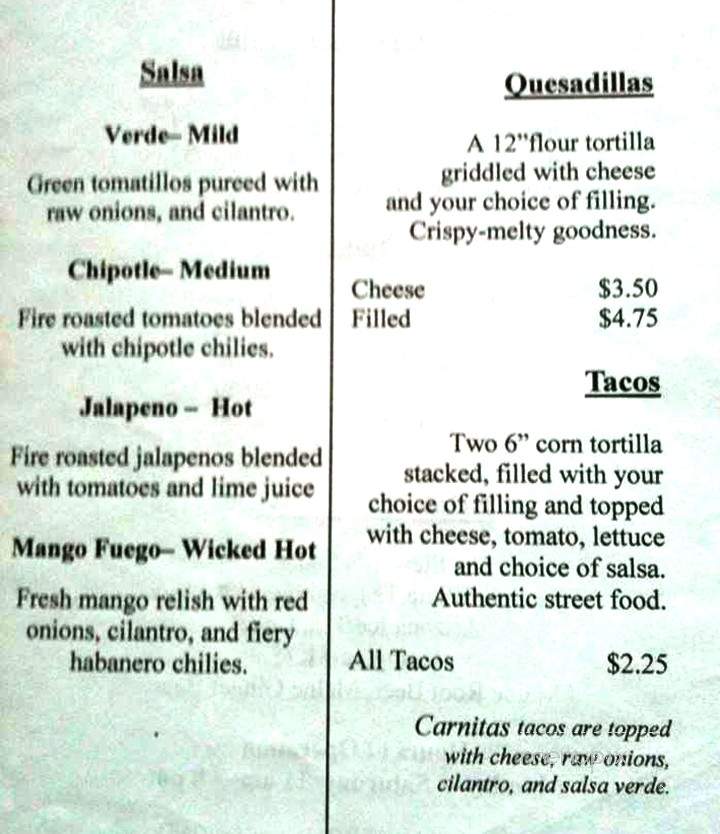 Mateo's Hacienda - Bath, ME menu_pic