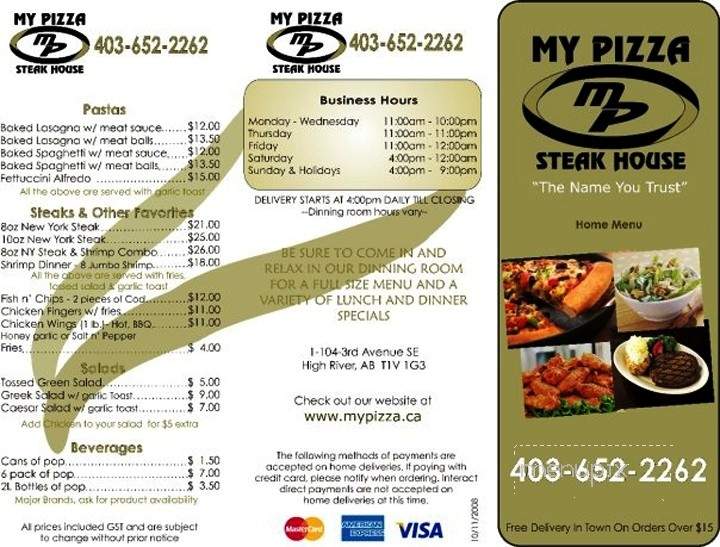 /1163291/My-Pizza-Steakhouse-High-River-AB - High River, AB