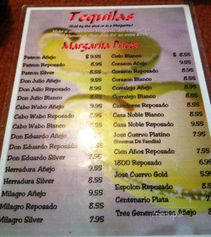 Mi Margarita Mexican Restaurant - Peru, IL menu_pic