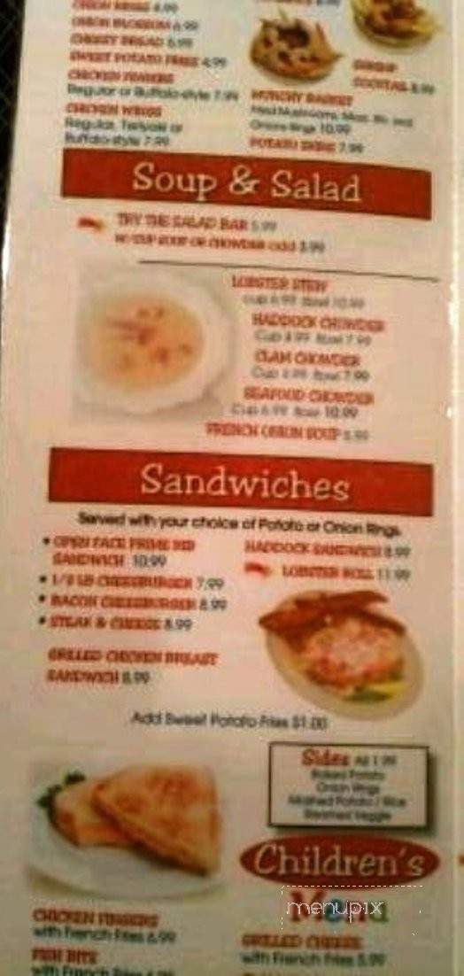 Ocean Garden Restaurant - Gorham, ME menu_pic