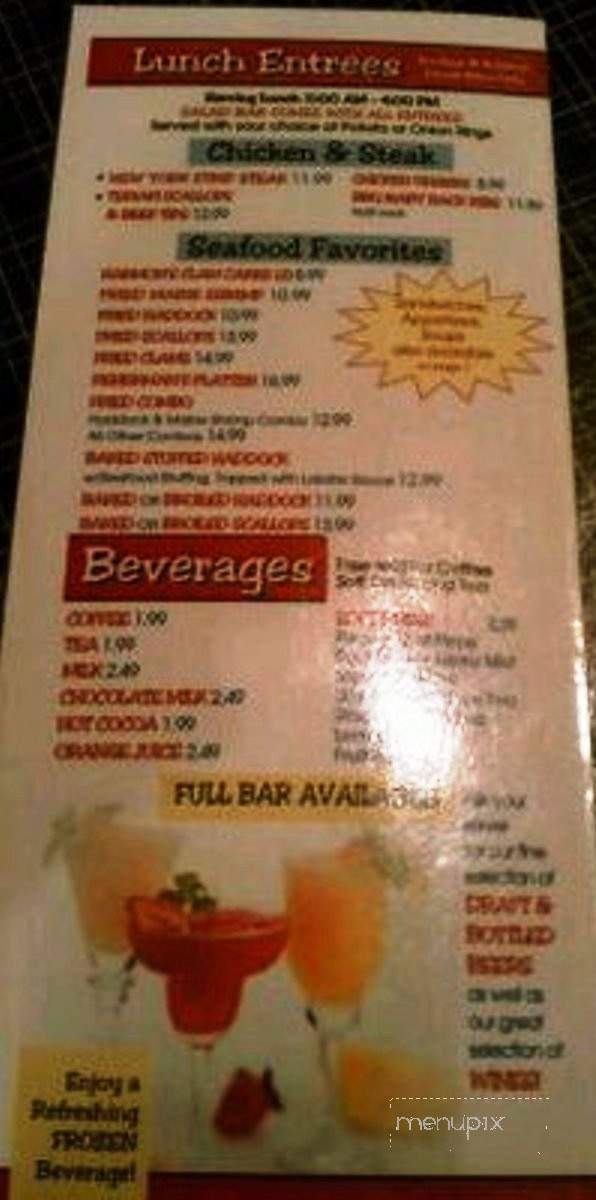 Ocean Garden Restaurant - Gorham, ME menu_pic