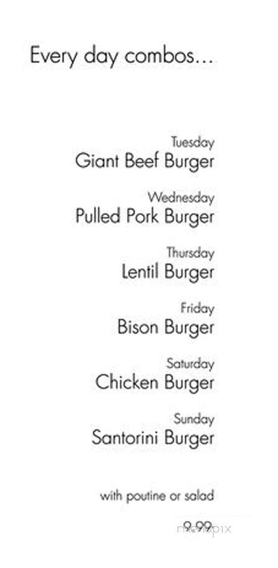 Truffles Burger Bar - Cornwall, ON menu_pic
