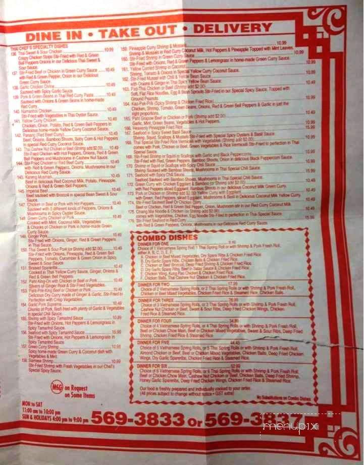 Viet-Thai Restaurant - Regina, SK menu_pic
