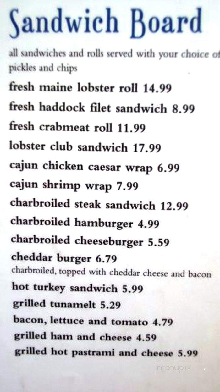 Captain Nick's - Bangor, ME menu_pic