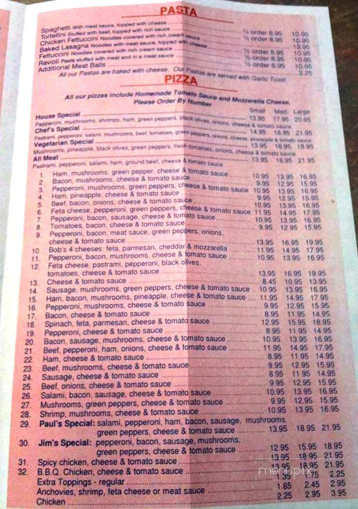 Paul's Pizza & Steakhouse - Airdrie, AB menu_pic