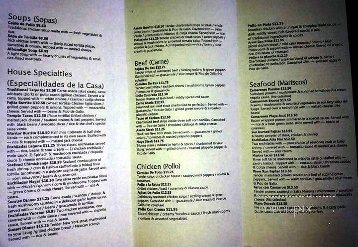 Mayas Grill - Palm City, FL menu_pic