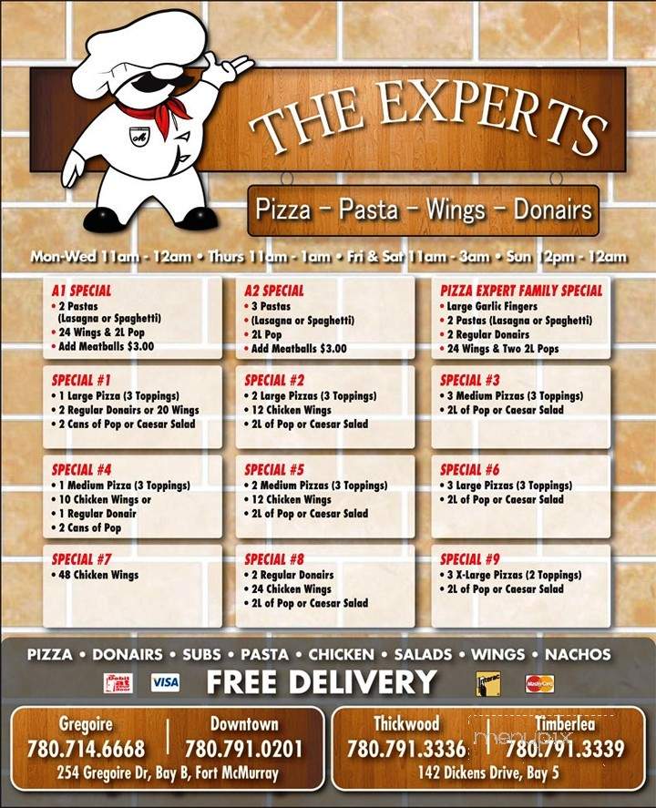 /1181057/Pizza-Experts-Fort-Mcmurray-AB - Fort Mcmurray, AB